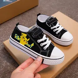 Pikachu Shoes 2024 new Spring Autumn Children's Shoes Are Versatile Light And Handsome Children's Big Children's Canvas Shoes