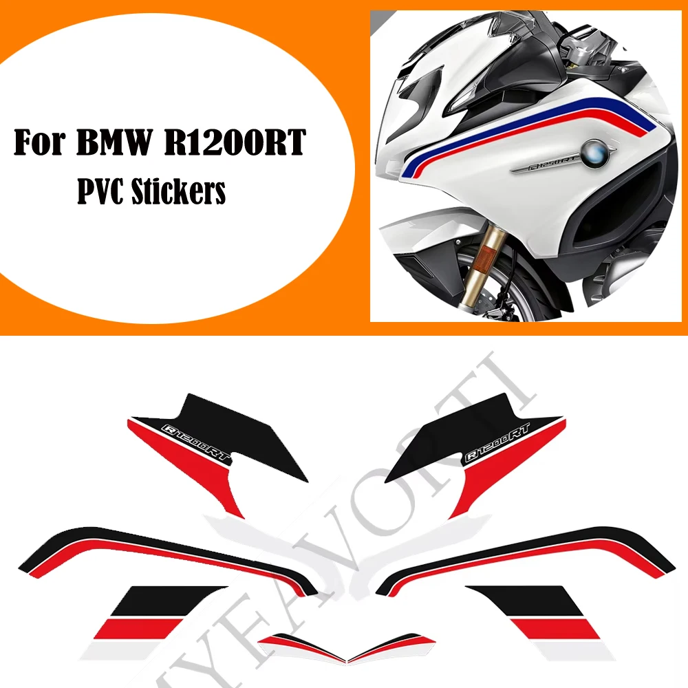 NEW For BMW R1200RT R1200 RT Tail Panniers Luggage Case Trunk Protector Knee Fairing Fender Stickers Decal Kit