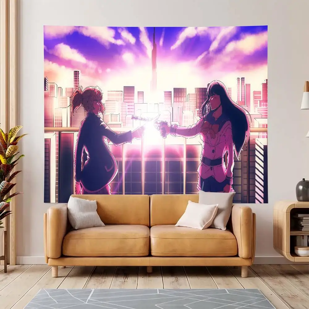 Sfondo di invasione Anime High-Rise per studio fotografico Ragazzi Baby Shower Sfondo fotografico per feste di buon compleanno