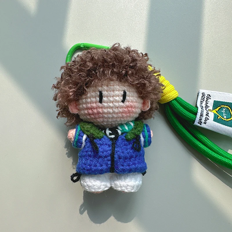 Handmade Paris Fashion Week Doll Pendant Creative Toy Gift Blue Clothes Shape Ornament for Bag Decoration Universal Audience