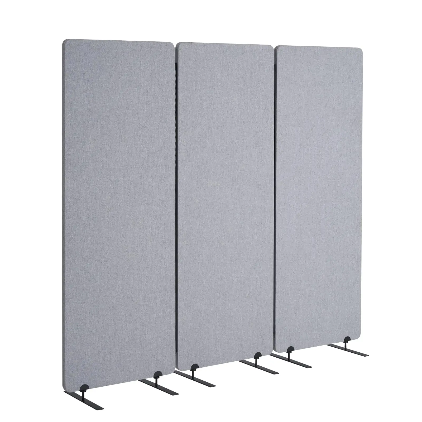 Office Partitions, 3 Panel PET Polyester Soundproof Room Sn, Folding Privacy Divider Portable Partition Divider for