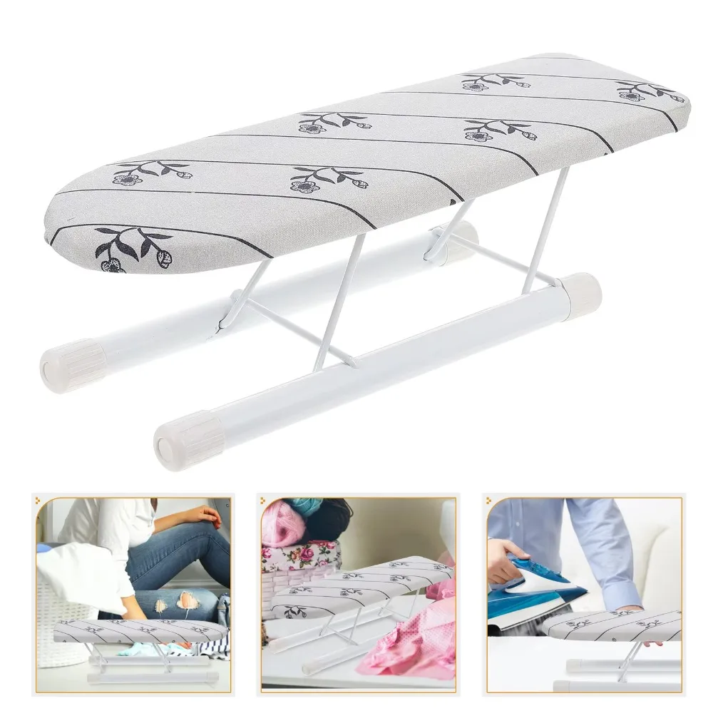 New Foldable Mini Ironing Board Metal Household Small Tabletop Iron Sewing Table Portable Clothes Ironing Cover