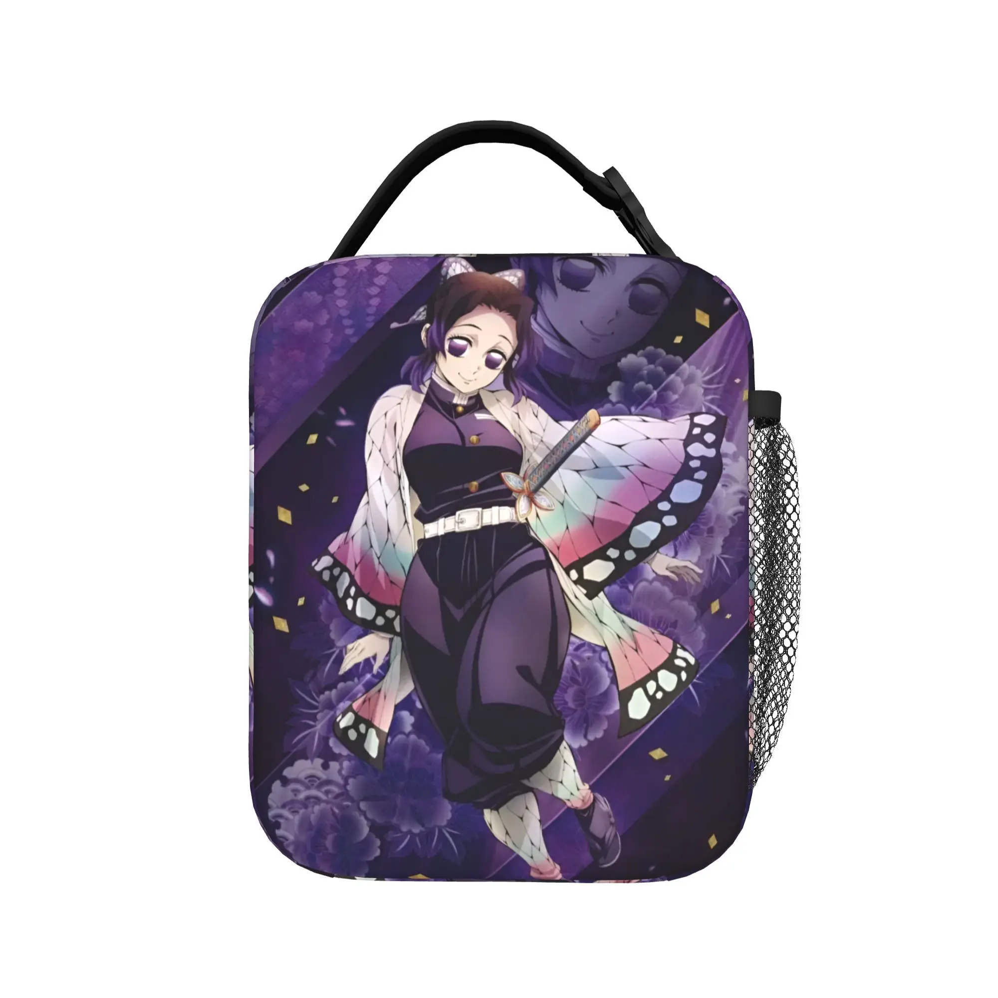 Custom D-Demons Slayers Thermal Insulated Lunch Bags Cartoon Anime Portable Lunch Container Work School Travel Storage Food Box view 2