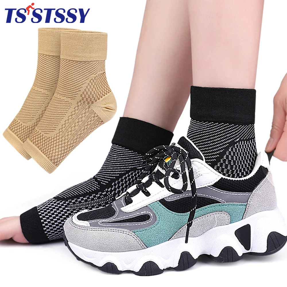 1/2/3/4/5Pair Ankle Support Sleeves Ankle Compression Socks - Sprained Ankle,Achilles Tendonitis,Plantar Fasciitis,Injured Foot