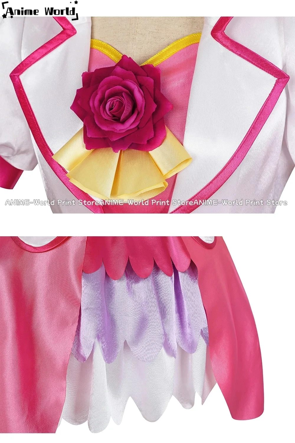 《Custom Size》Cure Grace Costume Healin' Good Pretty Cure Cosplay Nodoka Hanadera Cosplay Costume Outfit for Christma Cosplay