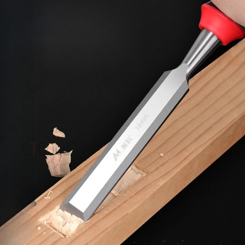 

1 шт., плоское долото для резьбы по дереву, прочное долото с шипом, прочная пластиковая ручка, лопата, плотник, инструменты для вырезания