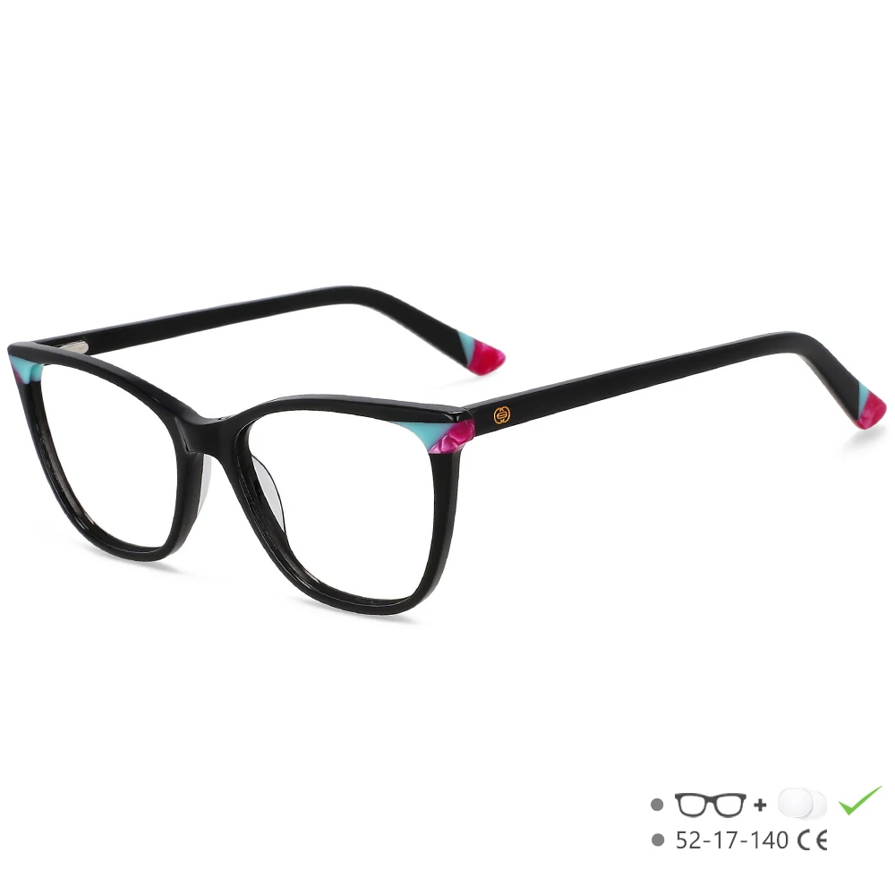 55566 Kleine Quadratische Acetat Brille Rahmen Frauen Vintage Luxus Marke Rezept Myopie Optische Brillen Rahmen Retro Brillen
