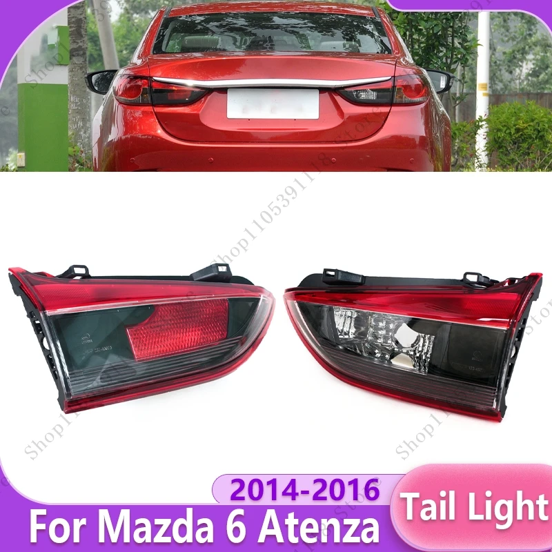 

Задний фонарь в сборе InsideCar: указатель поворота, стоп-сигнал, противотуманный фонарь, фонарь заднего хода для Mazda 6 Atenza 2014-2016