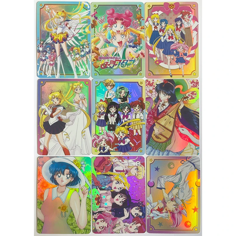 Karta Żony Karta Kolekcjonerska Gra dla Chłopca Zabawka Gra Planszowa Prezent Urodzinowy DIY Anime Księżniczka Serenity Hino Rei Premium Glitter Card 54 szt.