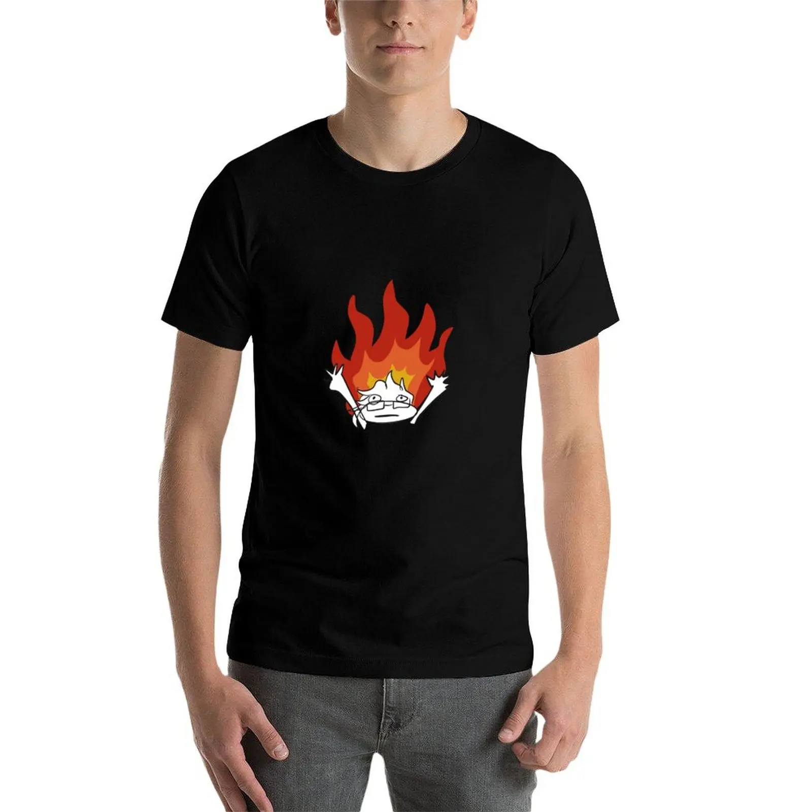

Chaos Flames Doodle T-Shirt man t shirts high quality luxury brand man t shirt designer t shirts for man cotton funny T-Shirt