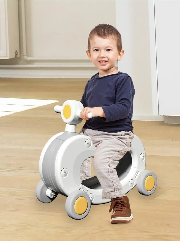 Coche de paseo 2 en 1, coche mecedora para niños, andador para bebés, paseos y rocas interiores al aire libre, coches para niños pequeños, juguetes, regalos para niños