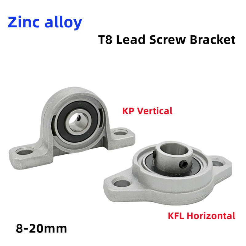 2pcs Pillow Block Bearing KP08 KP000 KP001 KP002 KP003 KFL 08 000 001 002 003 004 8mm 10mm 12mm 15mm 17mm 20mm Mounted Bearings
