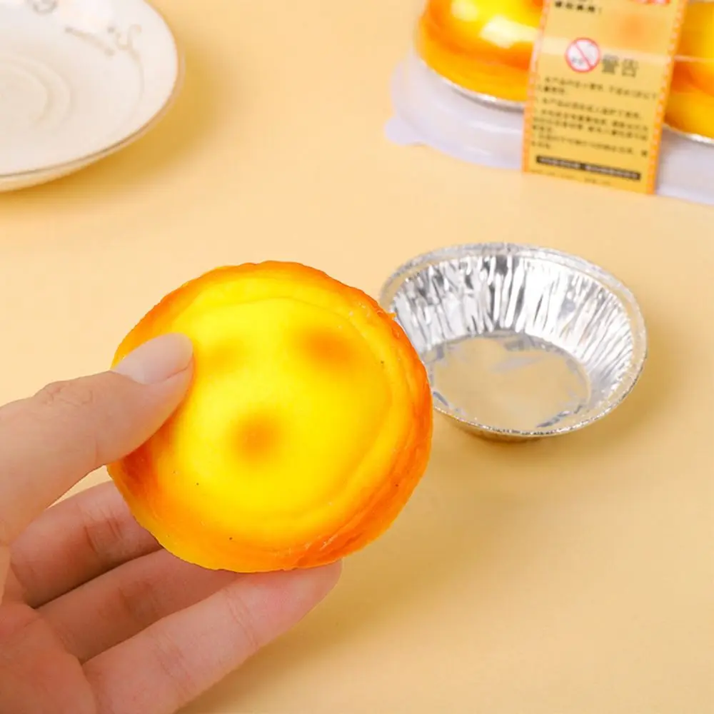 

Sensory Toy Egg Tart Squeeze Toys Simulation Food TPR Cartoon Fidget Toy Fidget Toy 3D Pinch Decompression Toy Kids Tricky Doll