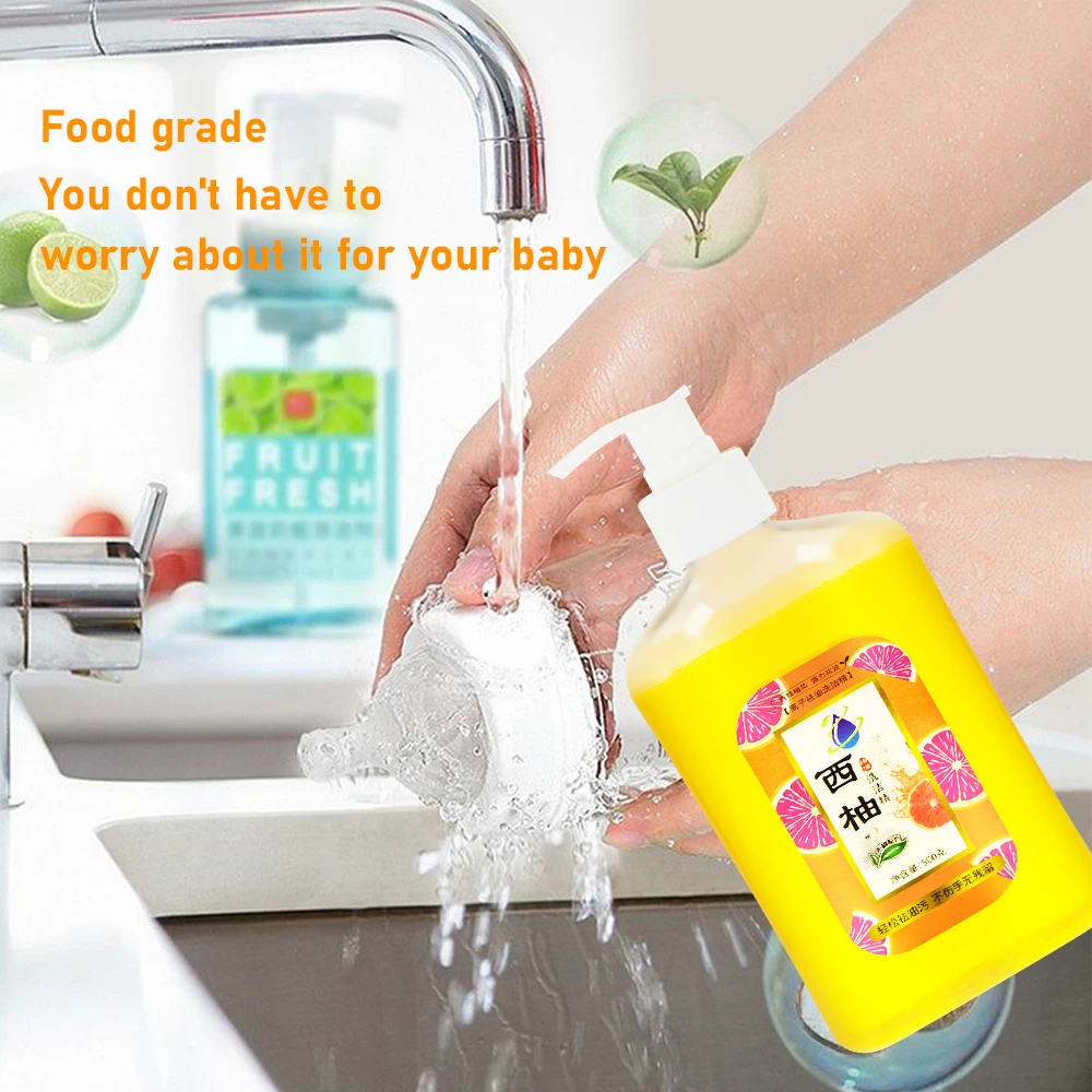 

Dish Soap Squeeze Dishwashing Liquid Non-Scratch Sponges for Dishes Original Scent Degreasing