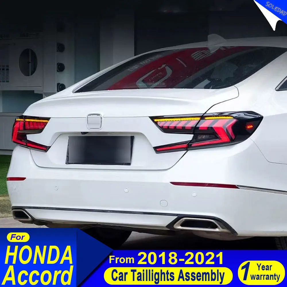 Car taillight For Honda Accord 10th 2018 2019 2020 2021 Tail light LED Tail Lamp Daytime Running Light Automotive Accessories