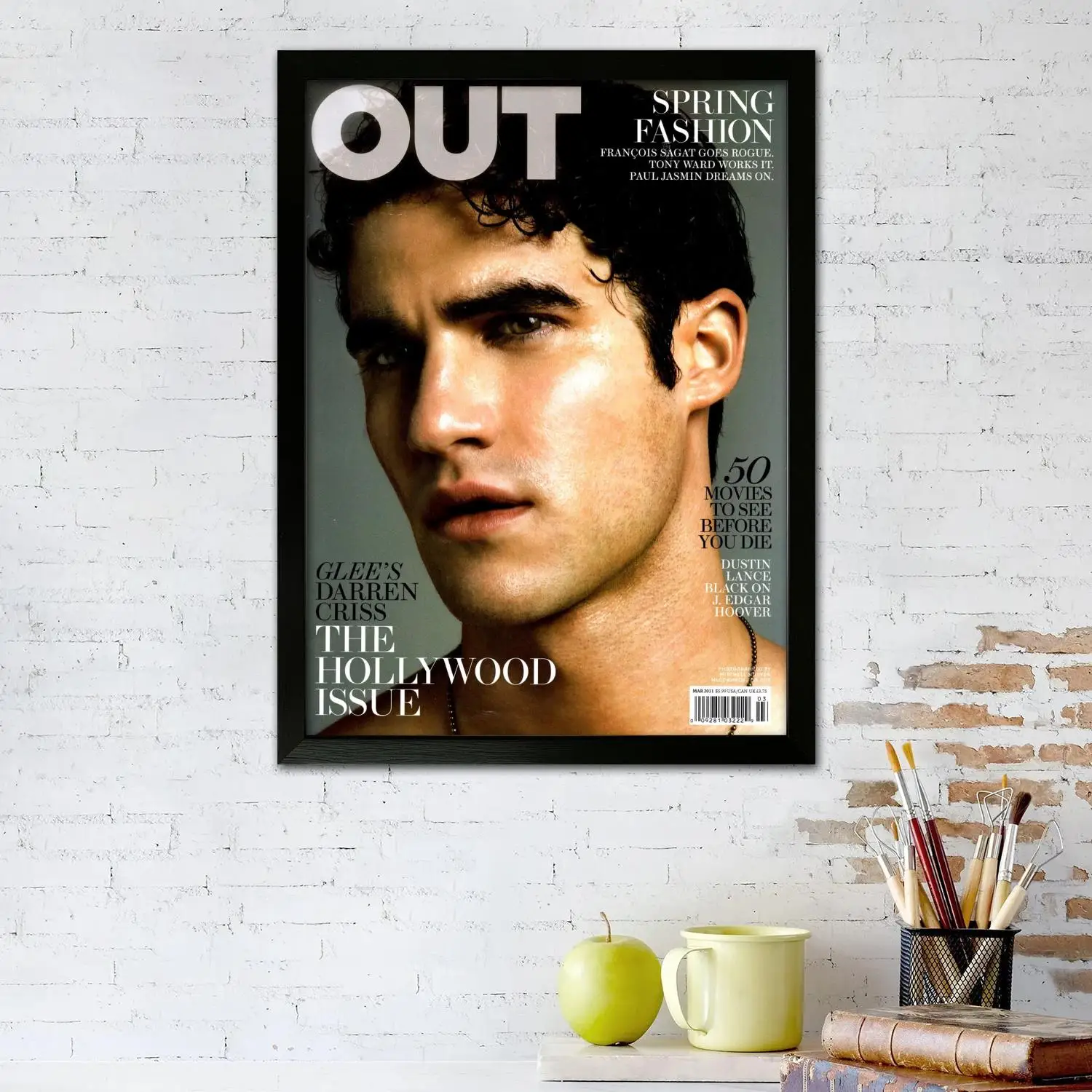 Darren Criss Canvas Art Poster and Wall Art Picture Print, Modern Family Bedroom Decor Posters,Decorative painting