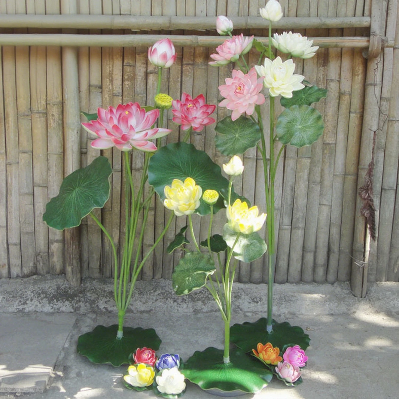 

Artificial flowers, fake lotus, artificial lotus leaves, Chinese restaurant flower arrangement,fish pond decoration, dance props