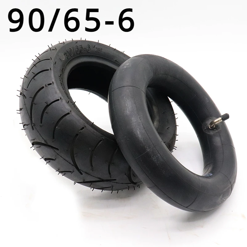 

11 Inch 90/65-6 Scooter Tubeless Tire 90/65-6 Rubber Tyre Tube for Electric Balanced Trolley Hoverboard Skateboard Accessories