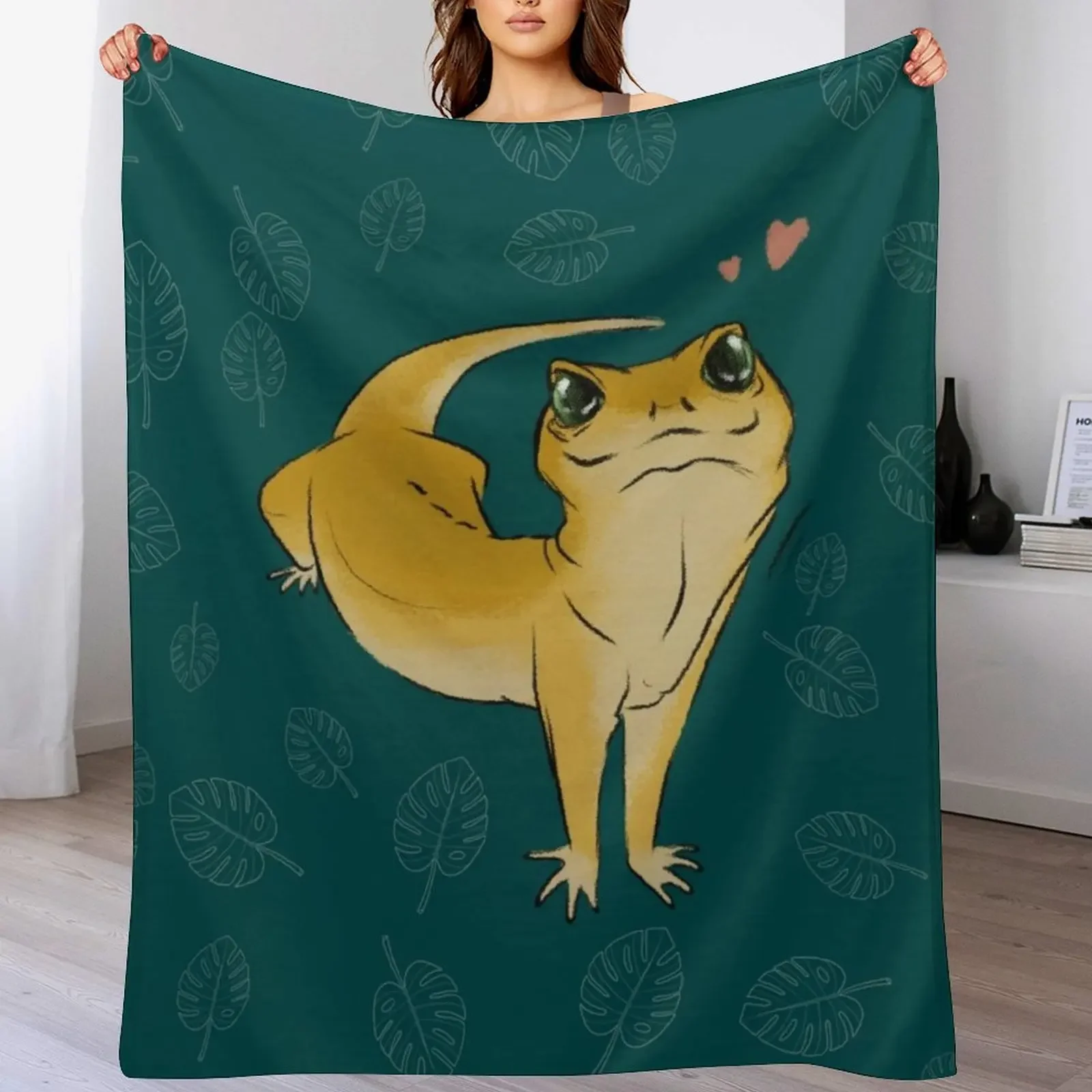 Linda manta Geko plegable, suave y cálida para uso en exteriores