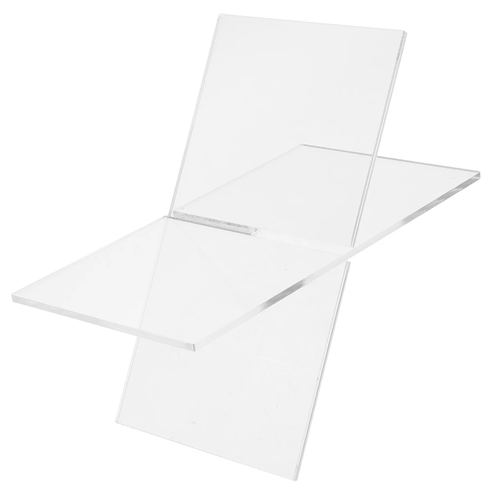 

1 set 1 Set Acrylic Stand Strong Recipe Cookbook Holder Kitchen Reading Display Rack For Magazines Textbooks Idol Albums