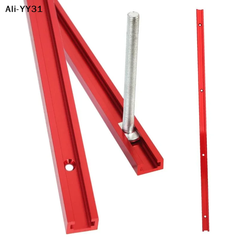 【Y】1/2Pcs T Screw Slot 600MM Woodworking Chute Rail 19x9.5mm T-track T-slot Miter Track Jig Table Saw Router Table DIY Tool