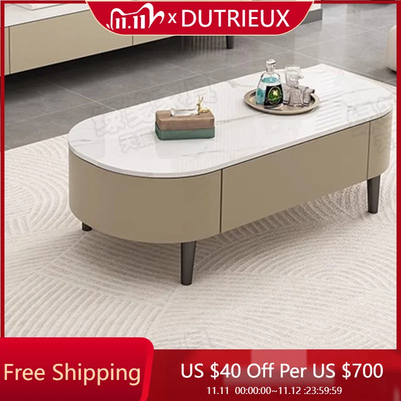 

Standing Storage Coffee Table Space Saving Clear Relaxing Aesthetic Side Table Vintage Mesa Auxiliar Lounge Suite Furniture