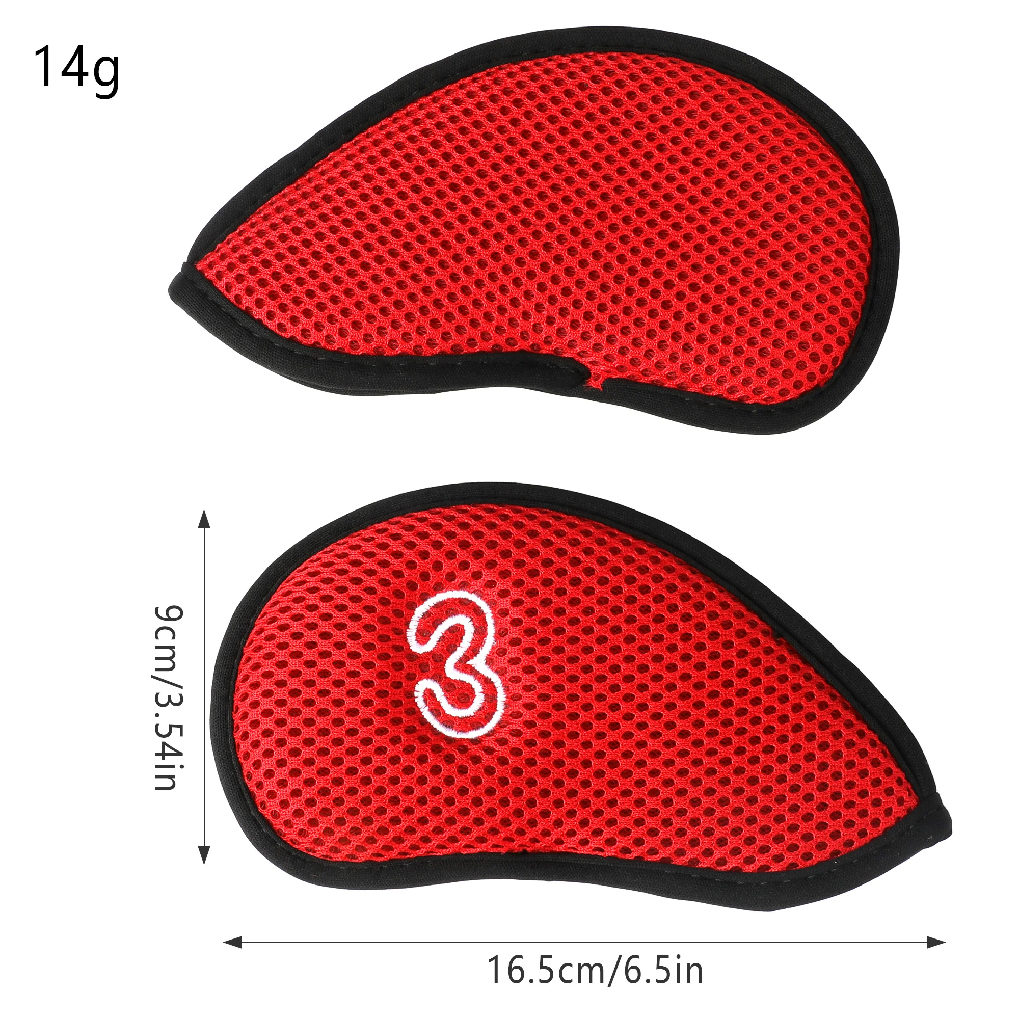 10 Pieces / Set. Golf Iron Head Covers. Made  breathable and moisture-proof mesh fabric, Universally fits various sizes of club view 5