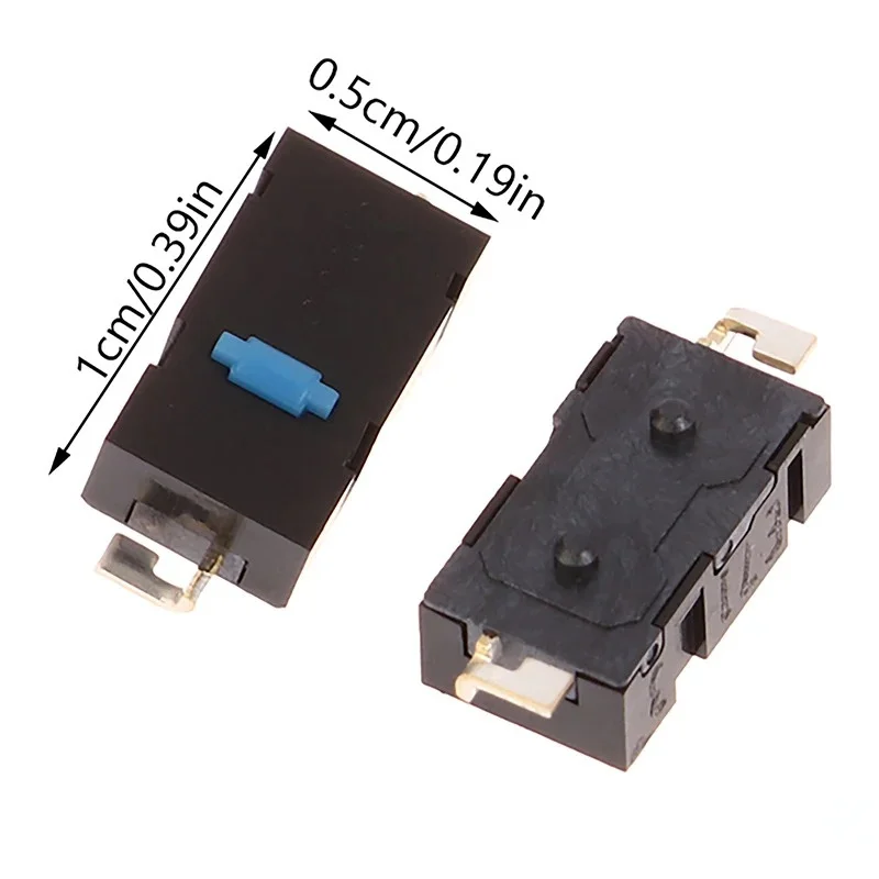 2 pièces souris microcommutateur SMD bouton points bleus D2LS-21 2pin pour Logitech Anywhere MX M905 ZIP G502 G900 G903 interrupteur latéral