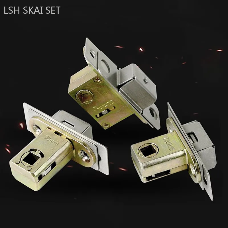 

Magnetic Mute Lock Latches Automatic Suction Door Lock Bolts Zinc Alloy Single Tongue Lock Body Interior Door Hardware Fittings