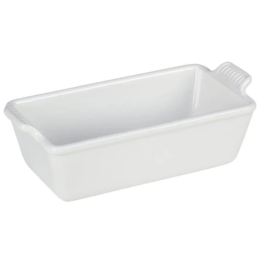 

Stoneware Heritage Loaf Pan, 9 x 5 x 3 1.5 qt., White