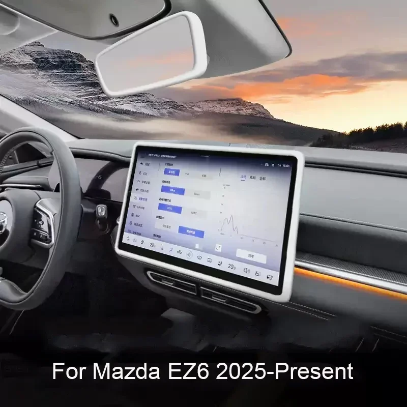 

For MAZDA EZ6 2025-Present 14.6inch Car Navigation Screen Protective Silicone Cover Auto Interior Mirror Cover Accessory