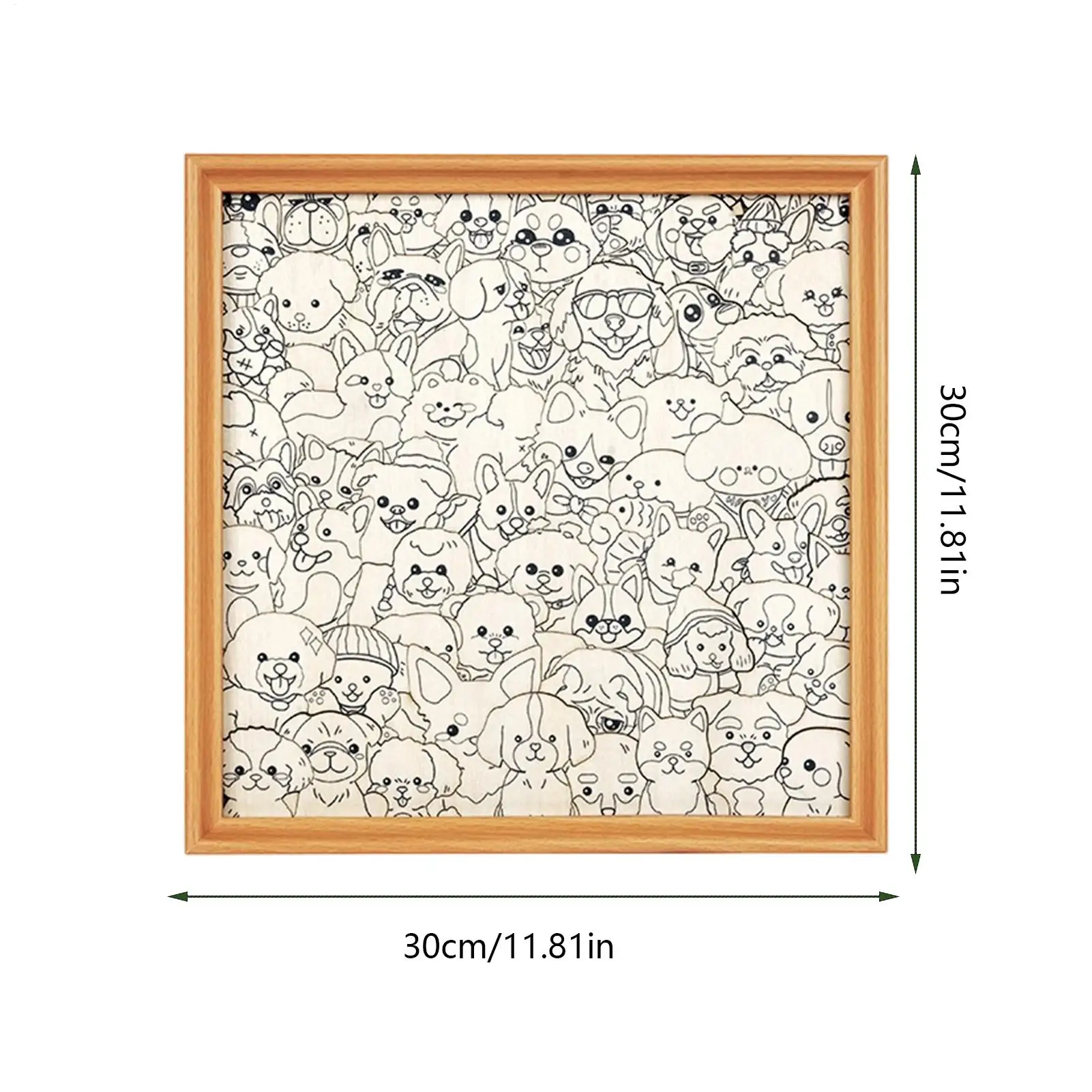 Colorez vos propres puzzles pour enfants, cadre photo de chien à colorier, Puzzle décoratif pour enfants, amoureux des animaux, collectionneurs