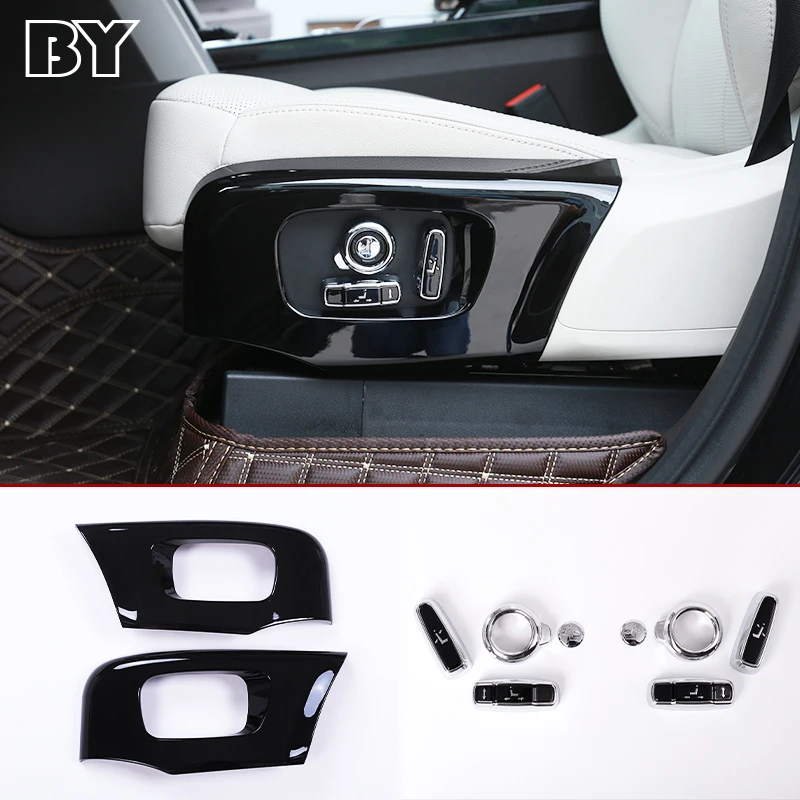 

Glossy Black For Land rover Discovery 5 L462 LR5 2017-2020 ABS Car Seat Side Cover Trim For Range Rover Velar RR Sport 2018-2020