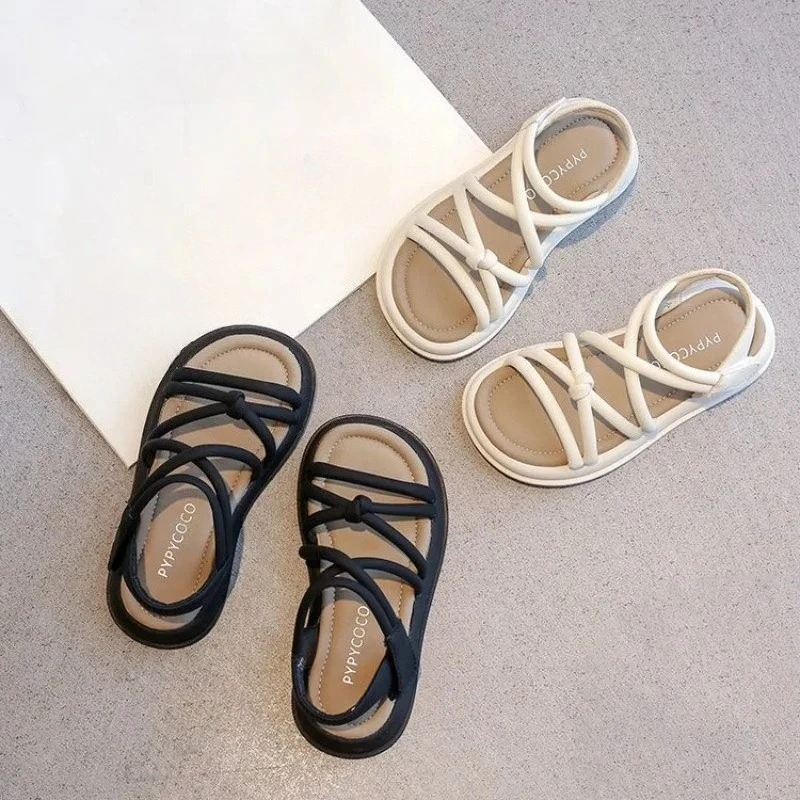 Summer Brand Children Beach Shoes Open Toes Anti-skid  Princess Sweet Gladiator Sandals Girls Sandals Kids Sandals for Girls