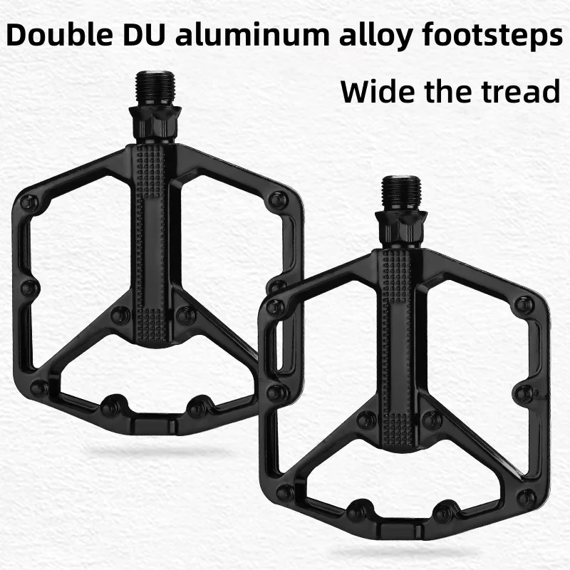 Compact and anti-slip aluminum alloy bicycle pedals, suitable for mountain and road bikes, classic pedals. Cycling accessories.