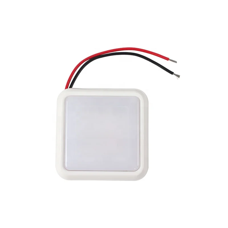 

Accessories 12v Light Emitting Diode Light Ultra-thin Warm Light Waterproof UV Material Camper RV Yacht Bedroom Square Small