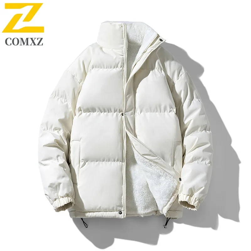 

COMXZ Мужская куртка для хлеба, модная морозостойкая теплая ветрозащитная куртка для кемпинга, зимняя подкладка, 2025 г., уличная одежда для велоспорта, пальто-парка