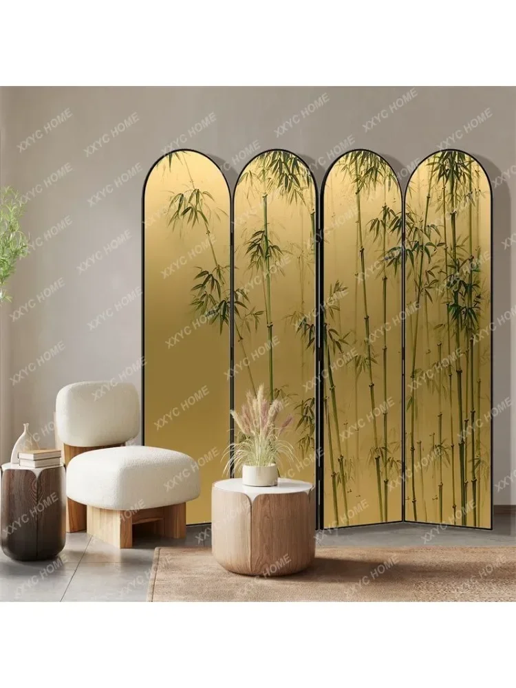 Retro Subareas Screens Living Room Folding Mobile Bedroom Entrance Decoration Covering Modern Accordion Partition divider room