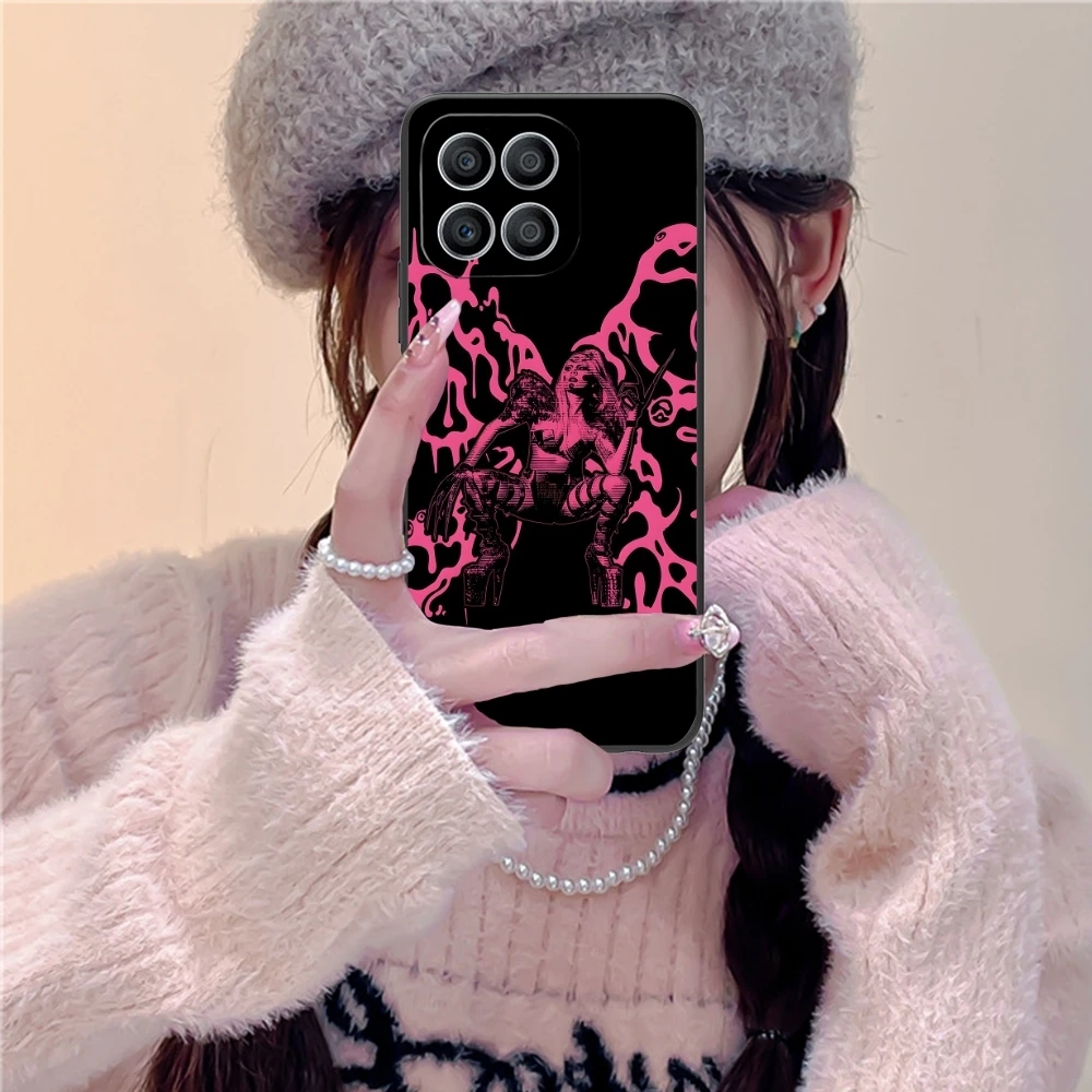 Fashion Gaga Painting Mobile Cell Phone Case for Huawei Honor 90 80 70 60 50 30 20 10 9 8 7 Pro S SE Lite 5G Black Cover Shell