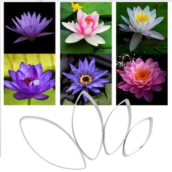 Stainless Steel 4 piece/set Water Lily Petal Cutters Set Kitchen Accessories Biscuit Cake Fondant Decoration Mold