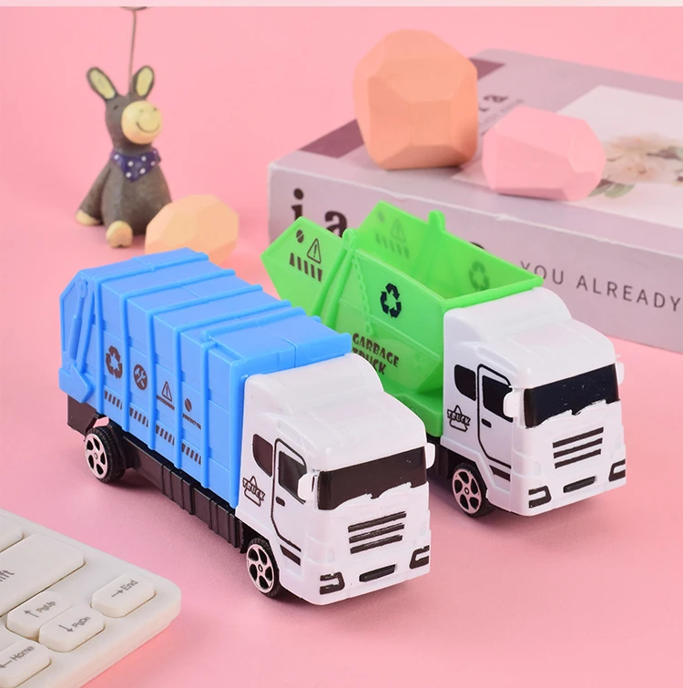 Children\'s Garbage Truck Inertia Back To The Car Toys Sanitation Car Garbage Children\'s Educational Toys Inertia Car Toys