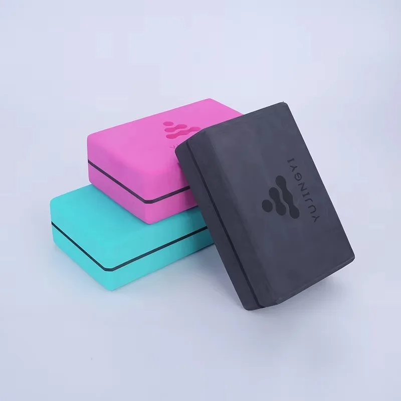 YTYIN Custom Printed Comfortable EVA Foam Yoga Blocks Exercise Fitness Bricks