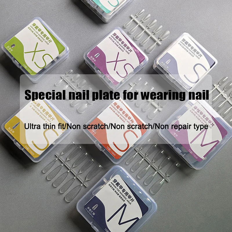 100pcs สั้นอัลมอนด์ Frosted CLEAR เล็บปลอมที่สมบูรณ์แบบสําหรับเล็บและ Salon Extensions เหมาะสําหรับออกเดทและสวมใส่ทุกวัน