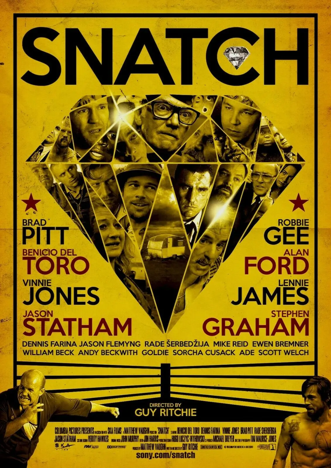 Snatch Movie Art Picture Print Silk Poster, Home Wall Decor