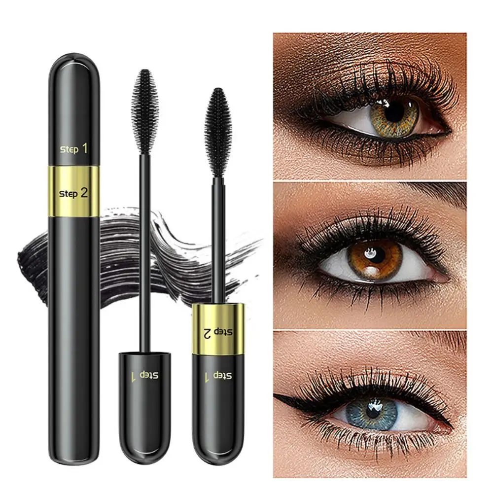 Schönheit Wimpern formung Seiden faser Pinsel flauschige Wimpern Locken wickler Wimpern Mascara 4d Volumen Mascara Wimpern verlängerung