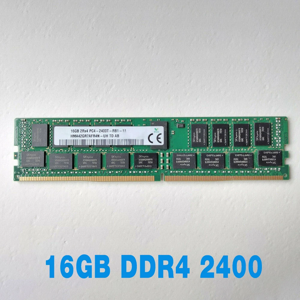 

1PCS 16GB 16G 2RX4 2400T REG ECC RAM For SK Hynix Memory 16GB DDR4 2400