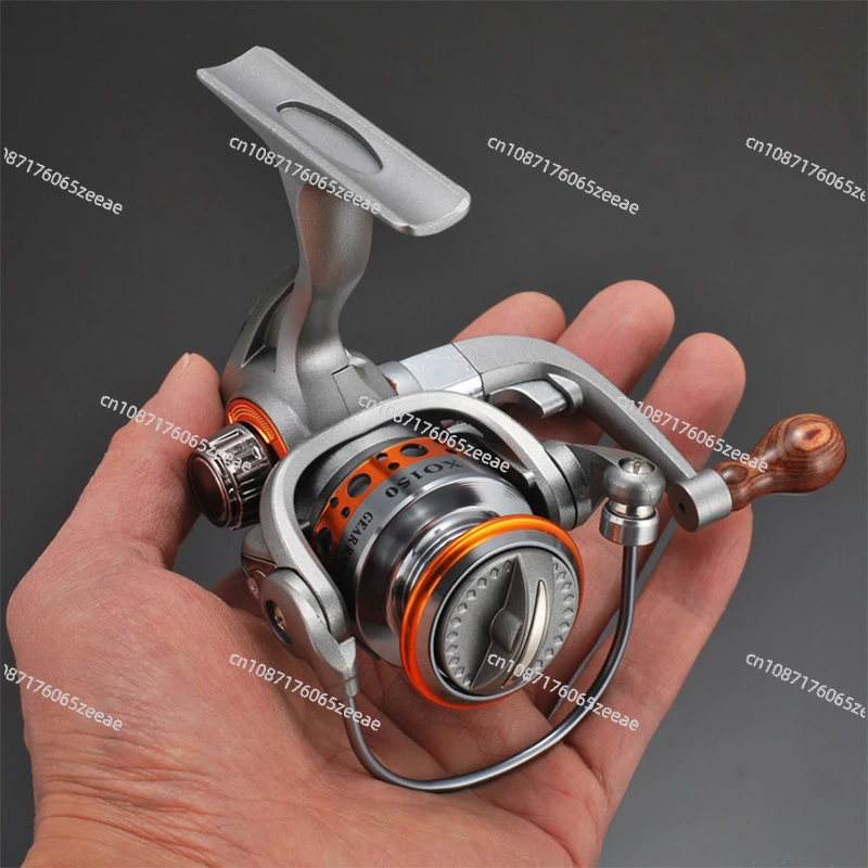 Mini Fishing Reel Spinning Stainless Steel Metal Handle Line Ice Fishing Wheel Winter Fish Reel Spool Saltwater Fishing Gear Hot