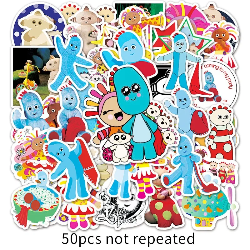 50 ชิ้นการ์ตูนบุคลิกภาพใน Night Garden Creative Graffiti สติกเกอร์ตกแต่ง