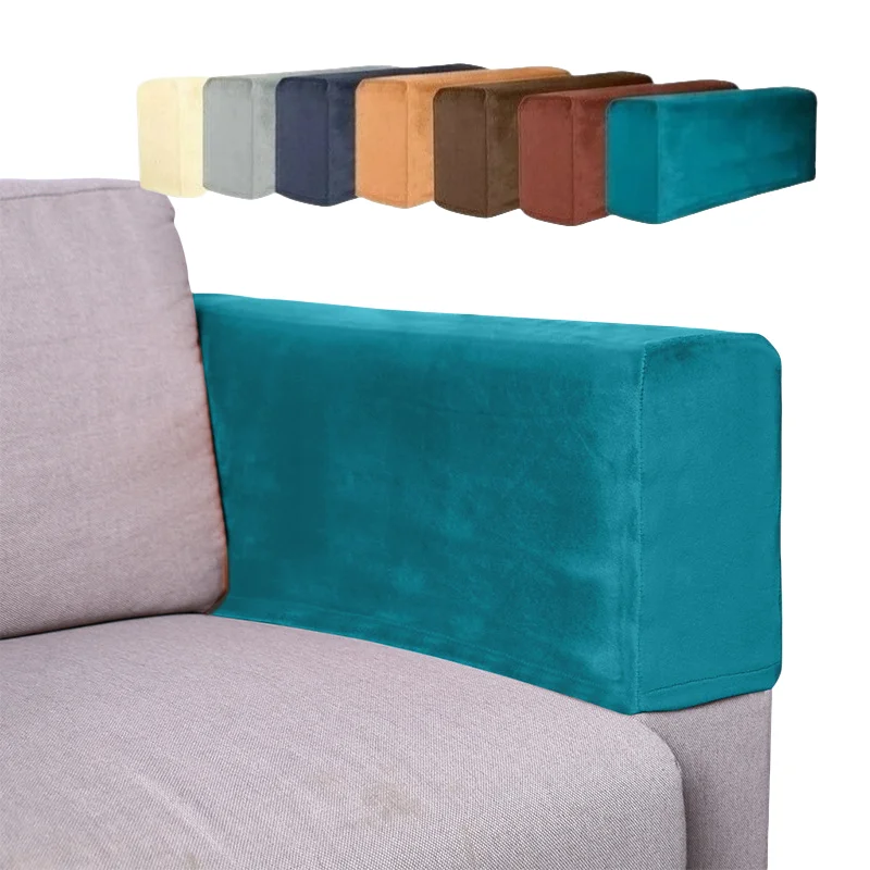 

2PCS/Set Modern Simple Household Sofa Armrests Elastic Thickened Sofa Cover Non-slip Protection Armrests Sofa Cover for Recliner