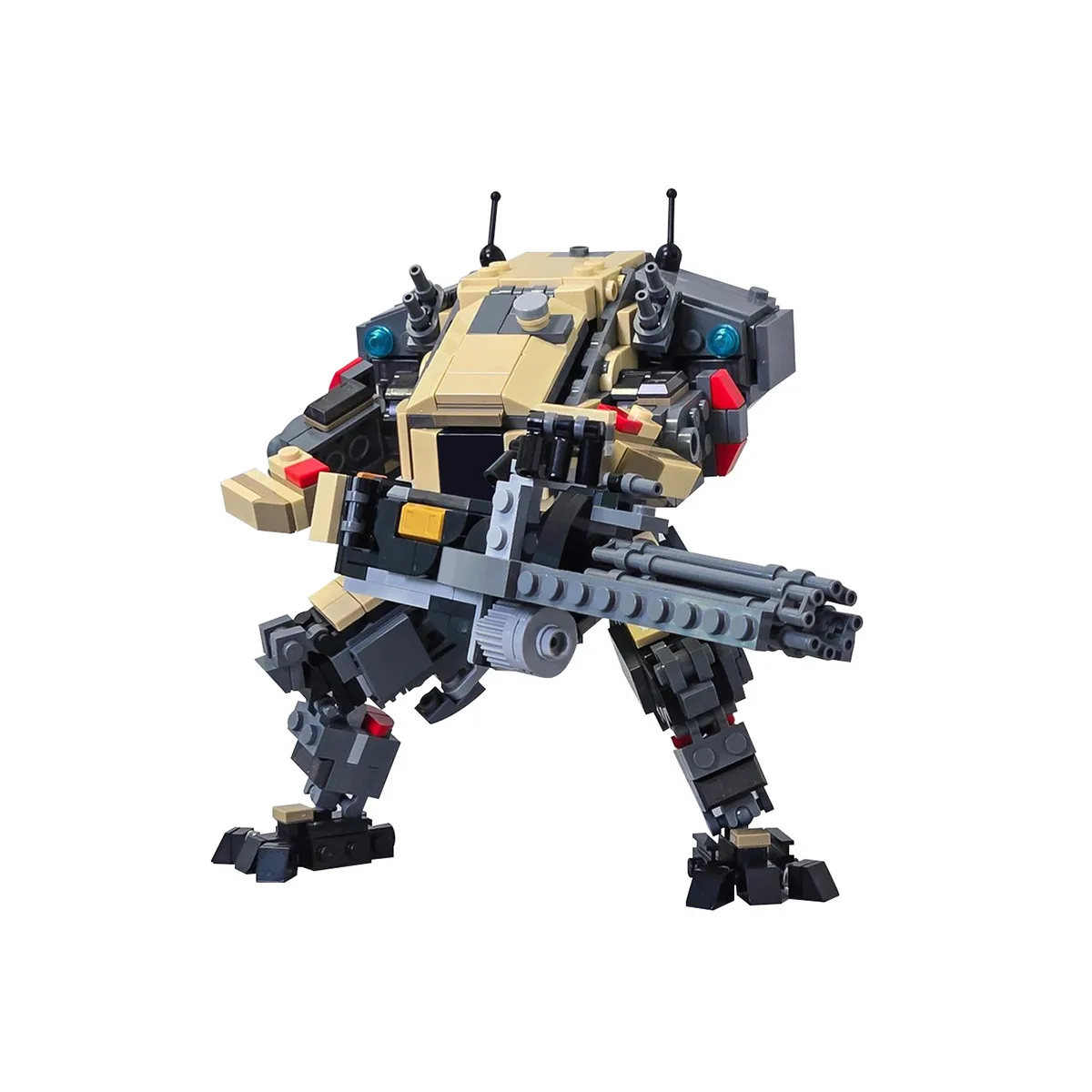 

Ion Titan MOC Building Blocks, Poseable Atlas Class Mech with Laser Core, Articulated Robot Model Kit for Adult Collectors